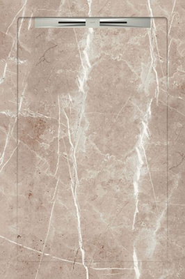 Керамический душевой поддон LUXOR LIGHT BROWN - SLOPE LINE 120 80x120 от Aquanit (Турция) в Москве