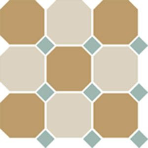 Керамогранит 4403+16 OCT13-A Yellow 03 White 16 OCTAGON/Turquoise 13 Dots 30x30 от TopCer (Португалия) в Москве