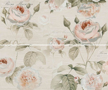 Панно Garden Rose beige panno 01 (компл.из 2х шт) 60x50 от Gracia Ceramica (Россия) в Москве