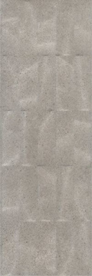 Настенная плитка Безана 12152R серый структура обрезной 25x75 от Kerama Marazzi (Россия) в Москве