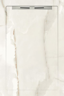 Керамический душевой поддон MARBLE WHITE - SLOPE LINE 120 80x120 от Aquanit (Турция) в Москве