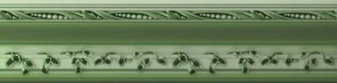 Бордюр Cornisa Lirios verde 5x20 от Decoramia (Испания) в Москве