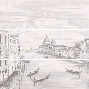 Панно Город на воде Venice из 3-х частей 12109R\3x\3F 75x75 от Kerama Marazzi (Россия) в Москве