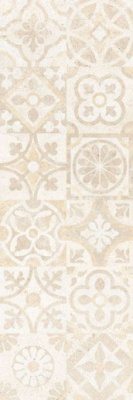 Настенная плитка Сонора3Д декор бежевый пэчворк 25x75 от Керамин (Беларусь) в Москве