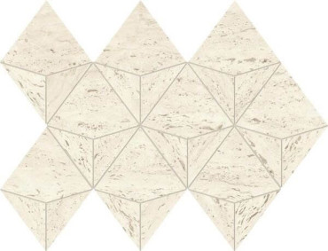 Мозаика Marvel Travertine White Mosaico Origami (AF9J) 28x41 от Atlas Concorde (Италия) в Москве