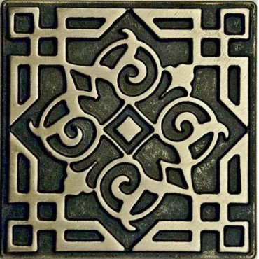 Декор BRONZO-25 вставка ORIENT латунная 5x5 от BronzoDecor (Россия) в Москве
