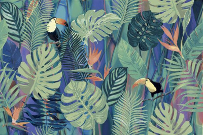 Панно Jungle (PWU11JGL1) (из 2 плиток) 40x60x8 от Alma Ceramica (Россия) в Москве