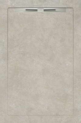 Керамический душевой поддон GEOMETRICS TAUPE SLOPE LINE 120 80x120 от Aquanit (Турция) в Москве