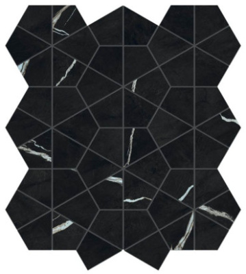Мозаика Marvel Meraviglia Black Origin Hexagon Lapp.(AJQ2) 40.3x46.6 от Atlas Concorde (Италия) в Москве