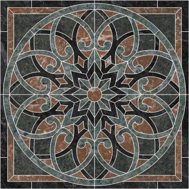 Декор Риальто наборный лаппатированный ID110 120x120 от Kerama Marazzi (Россия) в Москве