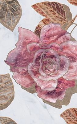 Декор Argos flowers-1 25x40 от Laparet в Москве