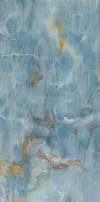 Керамогранит THE ROOM ONYX AQUA BLUE GOLD (BLU AQ6 12RM) 60x120 от Imola Ceramica (Италия) в Москве
