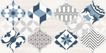 Декор Мореска 2 синий 1641-8630 20x40 от Lasselsberger Ceramics (Россия) в Москве