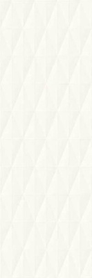 Настенная плитка Eclettica White Struttura Diamond 3D M1AA 40x120 от Marazzi Italy (Италия) в Москве