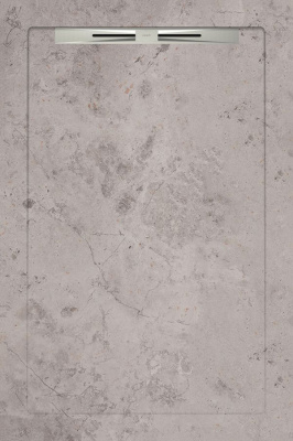 Керамический душевой поддон FIBRE GREY - SLOPE LINE 120 80x120 от Aquanit (Турция) в Москве
