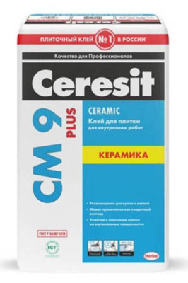 Клей Ceresit CM9 для керамической плитки внутри 25кг от Ceresit (Россия) в Москве