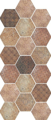Керамогранит Pompeia Decor Marron (MNP000011) 20x24 от Monopole (Испания) в Москве