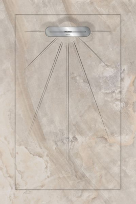Керамический душевой поддон INCANTO BONE - MULTI LINEAR MASSIVE 90x135 от Aquanit (Турция) в Москве