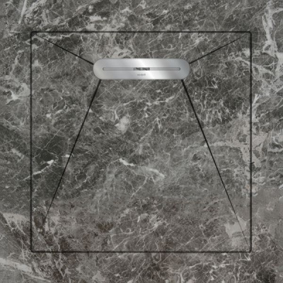 Керамический душевой поддон FIORI DI PESCA GREY - ENVELOPE LINEAR MASSIVE 90 90x90 от Aquanit (Турция) в Москве