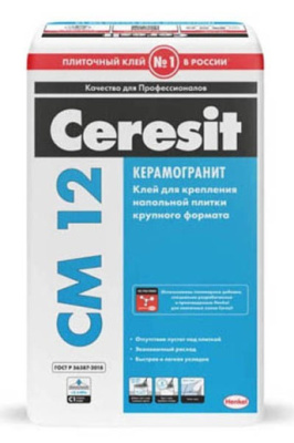 Клей Ceresit CM12 для напольного керамогранита 25кг от Ceresit (Россия) в Москве