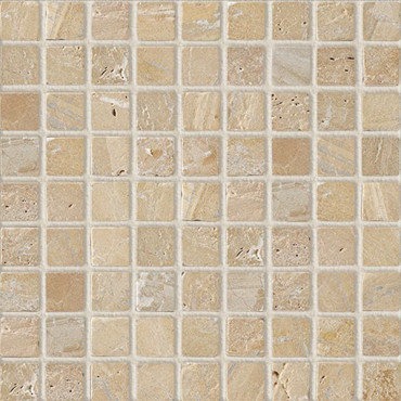 CV20013 Мозаика MOS.NAT. GOLDEN TRAVERTIN 2.5X2.5 30.5x30.5 от Colori Viva (Индия) в Москве