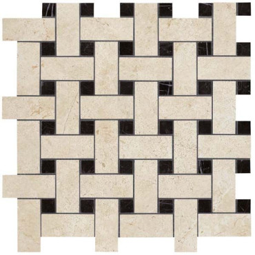 Мозаика керамогранит Marvel Stone Basketweave Warm Lapp. (AS2P) 30x30 от Atlas Concorde (Италия) в Москве