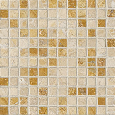 CV20049 Мозаика MOS.NAT./POLISHED GOLDEN TRAVERTIN 1.5X1.5 30.5x30.5 от Colori Viva (Индия) в Москве