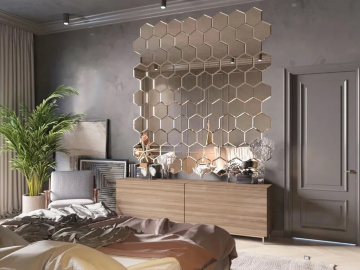 Плитка ДЕКОРАТИВНАЯ ЗЕРКАЛЬНАЯ ПЛИТКА (ДСТ) в Москве