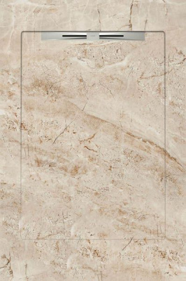 Керамический душевой поддон CAMANZONI BEIGE - SLOPE 90x135 от Aquanit (Турция) в Москве