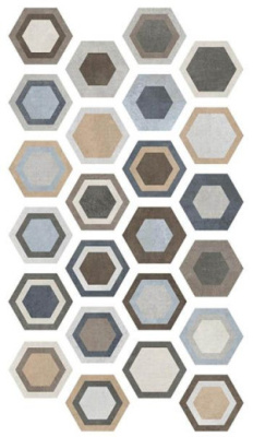 Керамогранит TRIPOLI Hexa (24 вариаций рис.) 23.2x26.7 от ITT Ceramic (Испания) в Москве