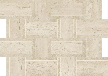 Мозаика Marvel Travertine Pearl Mosaico Basketweave (AF9O) 35x47 от Atlas Concorde (Италия) в Москве