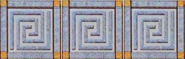 Вставка Пальмира стеклянные (3шт/компл.) серый 5.5x5.5 от Laparet в Москве