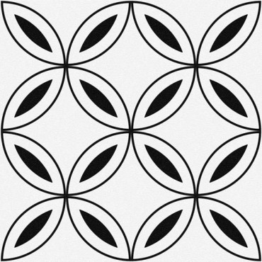 Керамогранит Stream лепестки белый (C-SM4A055D) 29.8x29.8 от Cersanit (Россия) в Москве