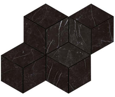 Мозаика керамогранит Marvel Stone Nero Marquina Mosaico Esag. Lapp. (AS2K ) 30x35 от Atlas Concorde (Италия) в Москве