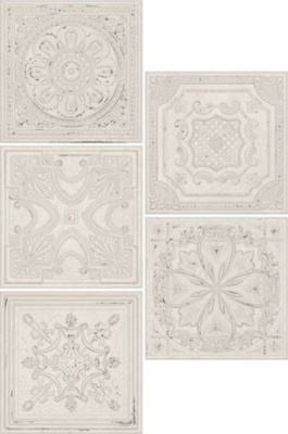 Настенная плитка Gatsby White Tin (Mix 5) 20.1x20.1 от Aparici (Испания) в Москве