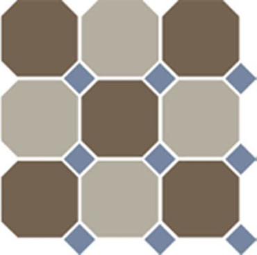Керамогранит 4429+01 OCT11-B Coffe Brown 29 Beige 01 OCTAGON/Blue Cobalt 11 Dots 30x30 от TopCer (Португалия) в Москве