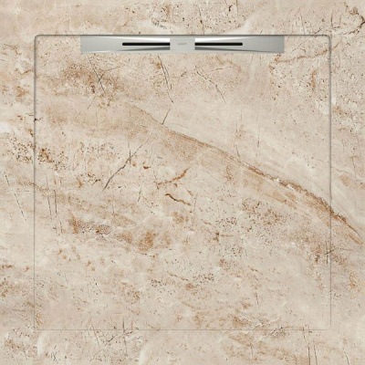 Керамический душевой поддон CAMANZONI BEIGE - SLOPE 90 90x90 от Aquanit (Турция) в Москве