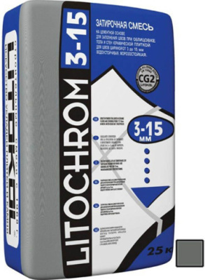 Litochrom 3-15 С.10 серый (25кг) от Litokol (Россия) в Москве