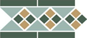 Бордюр Border LISBON with 1 strip (Tr.13, Dots 18+03, Strips 18) 28x15 от TopCer (Португалия) в Москве