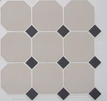 Керамогранит 4416 OCT14-1Ch White OCTAGON 16/Black Dots 14 30x30 от TopCer (Португалия) в Москве