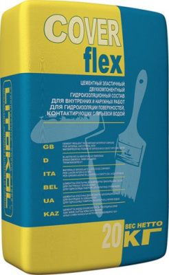 Смесь гидроизоляционная Coverflex (A+B) серый компонент A (мешок 20кг) от Litokol (Россия) в Москве