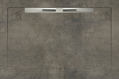 Керамический душевой поддон BETON ANTHRACITE - SLOPE NOVA LINE 120 80x120 от Aquanit (Турция) в Москве