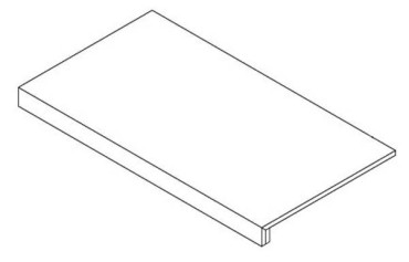 Фронтальная ступень Boost Mineral White Scalino (AIJM) 33x60 от Atlas Concorde (Италия) в Москве