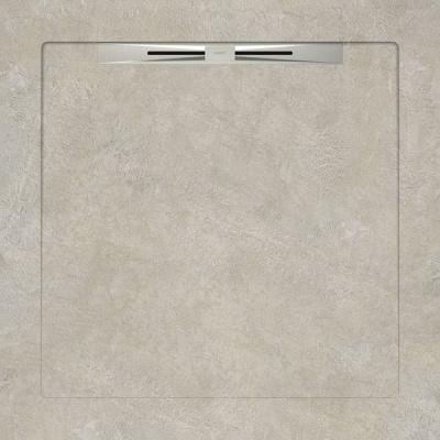 Керамический душевой поддон GEOMETRICS TAUPE SLOPE LINE 90 90x90 от Aquanit (Турция) в Москве