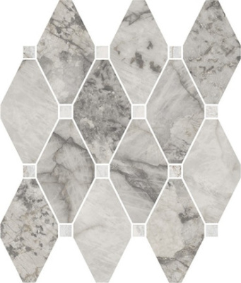 Мозаика OCTAGONE GEMSTONE GREY LAP RET (179145) 30x28 от La Fabbrica (Италия) в Москве