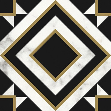 Декор Victorian Marble Blck-Wht Gls 7R (K1222MK9K0) 20x20 от Villeroy & Boch (Германия) в Москве