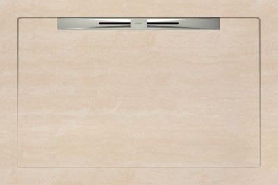 Керамический душевой поддон TRAVERTEN BIANCO - SLOPE NOVA LINE 120 80x120 от Aquanit (Турция) в Москве