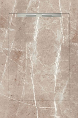 Керамический душевой поддон LUXOR LIGHT BROWN - SLOPE LINE 90x135 от Aquanit (Турция) в Москве