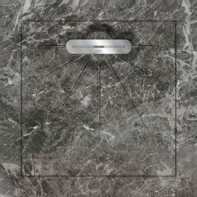 Керамический душевой поддон FIORI DI PESCA GREY - MULTI LINEAR MASSIVE 90 90x90 от Aquanit (Турция) в Москве