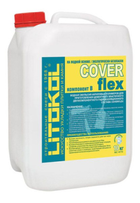 Смесь гидроизоляционная Coverflex (A+B) белый компонент B (канистра 10кг) от Litokol (Россия) в Москве